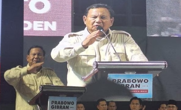 Antusias Warga Saat Kedatangan Capres Prabowo Ke Pangkalpinang