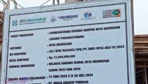 Diduga Adanya Tindak Pidana Korupsi Dalam Pekerjaan Proyek BPJS Kesehatan,Kejari Pangkalpinang Diminta Segera Lakukan Penyelidikan