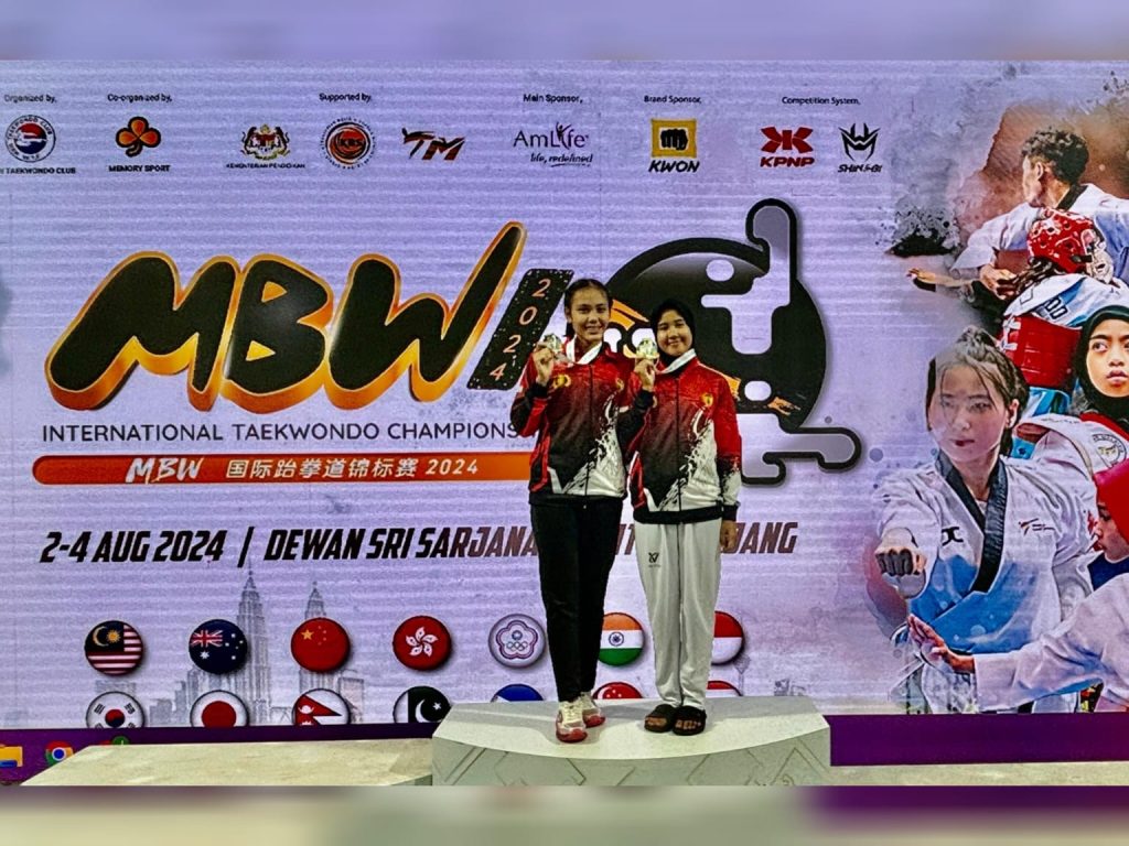 Menyala!!!! Dua Polwan Polda Babel Raih Medali Emas Di Event MBW International Taekwondo Championship 2024 Di Malaysia