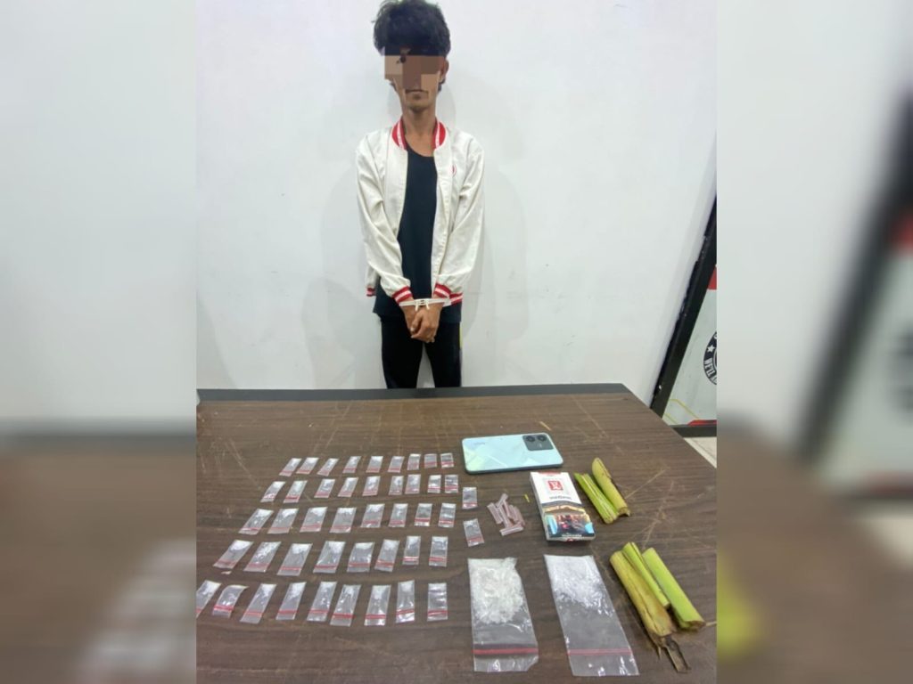 Miliki 47 Paket Sabu Seberat 27,82 Gram, MR alias Pak Cik Diringkus Dit Resnarkoba Polda Babel